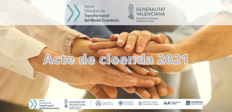 El 15 de desembre, cloenda de l’any 2021 a la Xarxa de Càtedres de Transformació de Model Econòmic