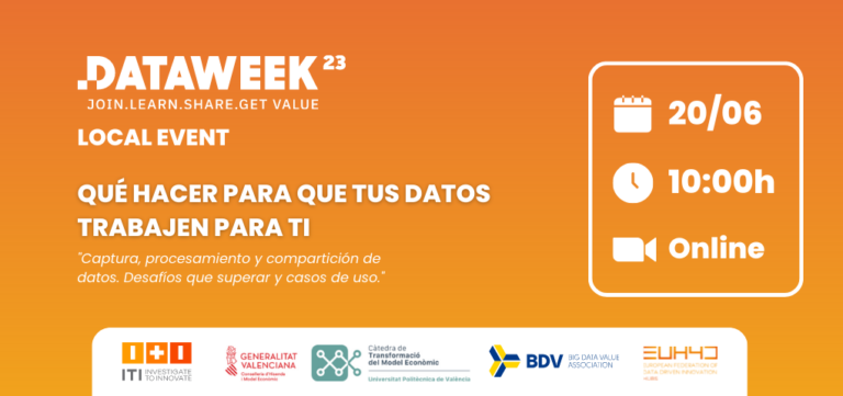 La Càtedra de Transformació del Model Econòmic de la UPV colabora en la organización de la Data Week 2023