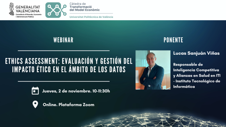 WEBINAR – Ethics Assessment: Evaluación y gestión del Impacto Ético en el ámbito de los datos