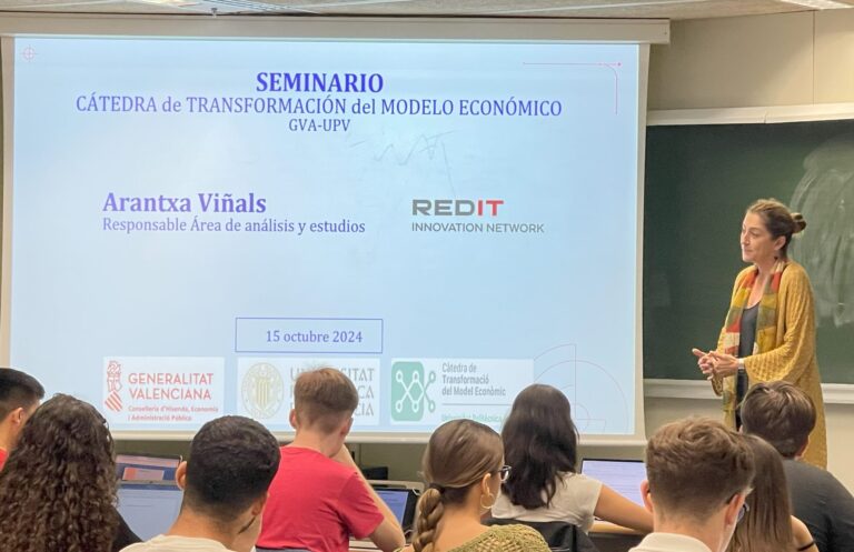 La Cátedra de la UPV organizó el pasado 15 de octubre un Seminario con REDIT (Red de Institutos Tecnológicos de la Comunidad Valenciana) sobre las funciones y servicios de los Centros Tecnológicos